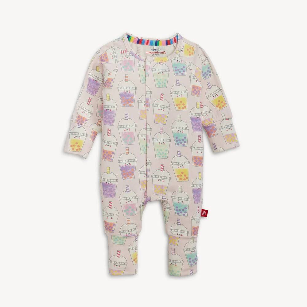 NEW MAGNETIC ME girls magnetic convertible coverall in boba beau-tea